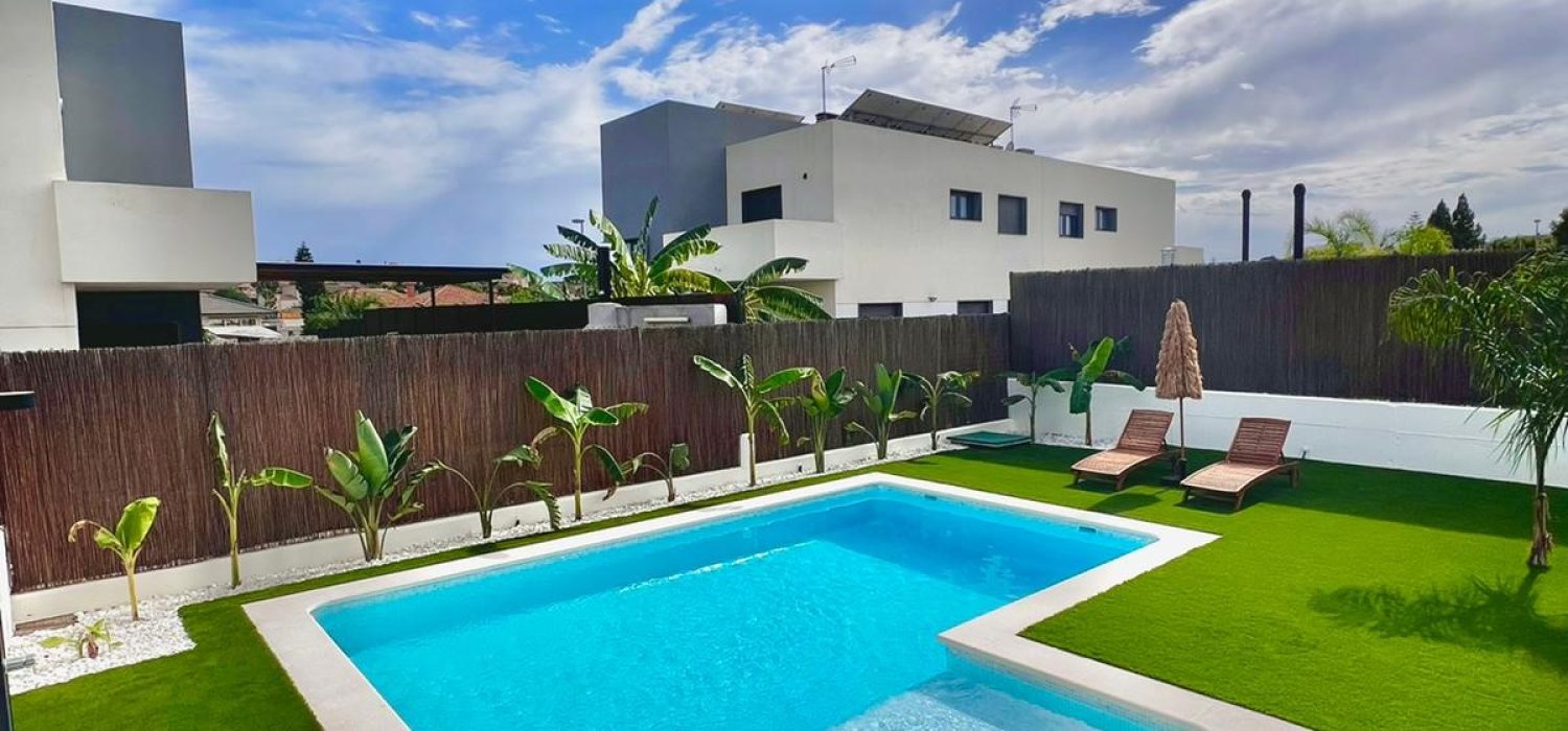 Bordo de piscina reto plano 40 — Branco