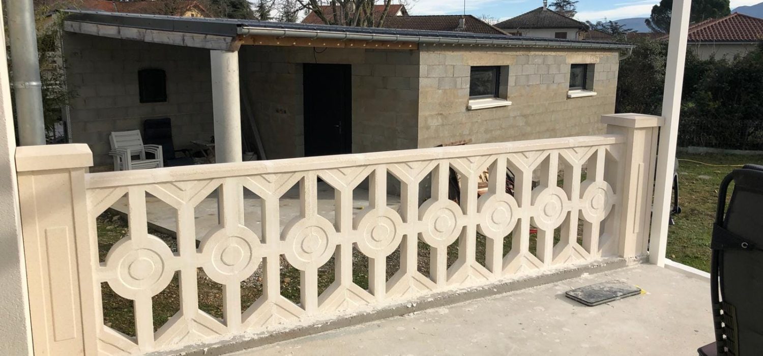 Obra com elemento vazado Valencia 6